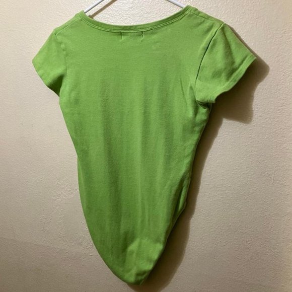 Vintage J.X.P. Designs Women's Light Green Short Sleeve Bodysuit Size Medium - Picture 2 of 7